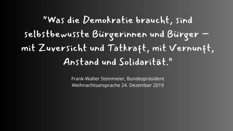 Gesicht zeigen für Demokratie